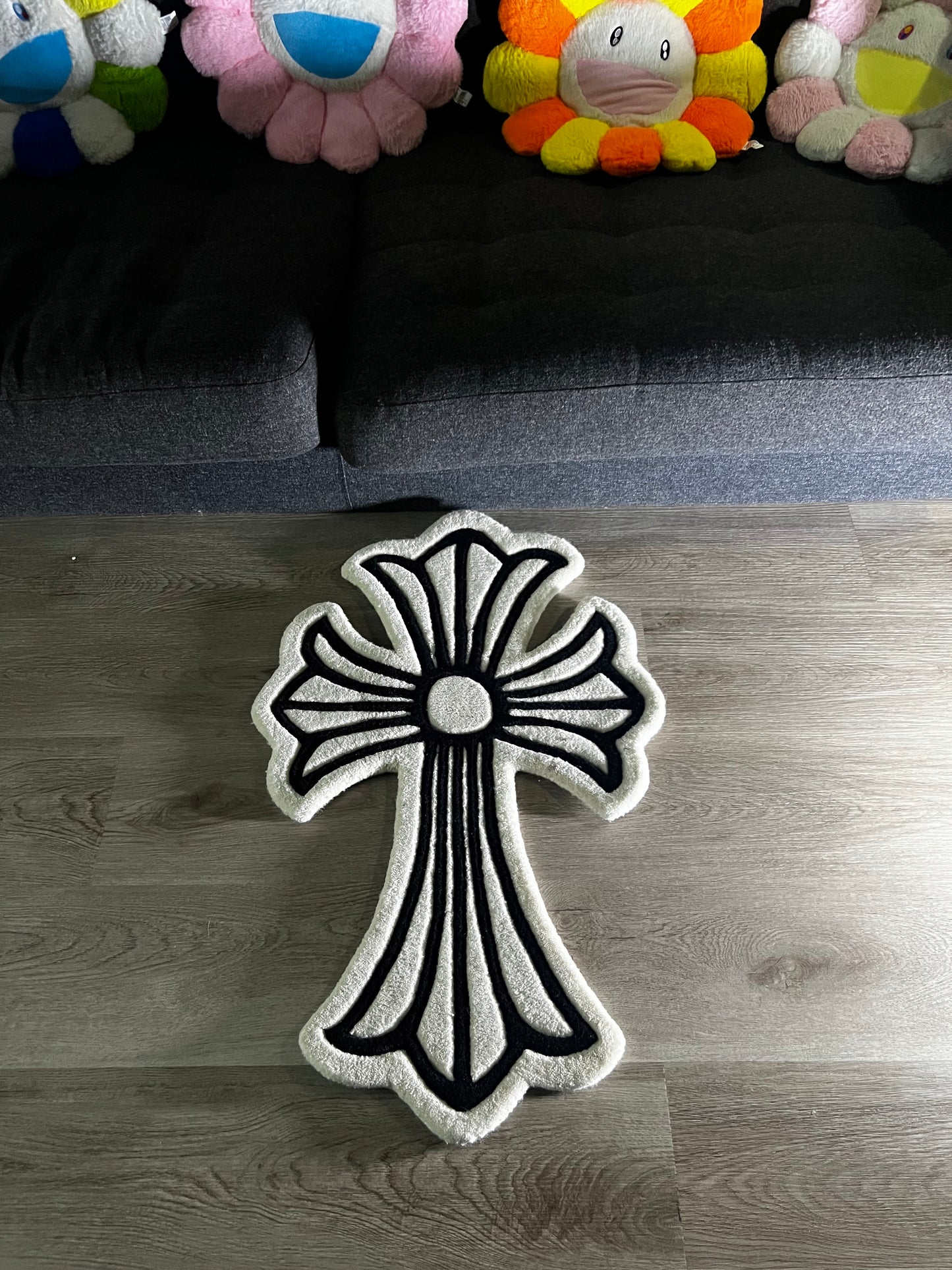 Chrome Heart Cross Rug